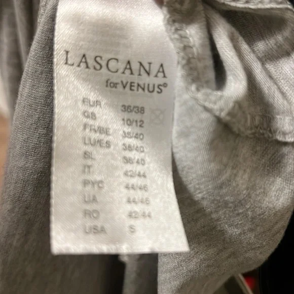 LASCANA Shirt Dress, Light Heather Gray, Size Small - Picture 6 of 6